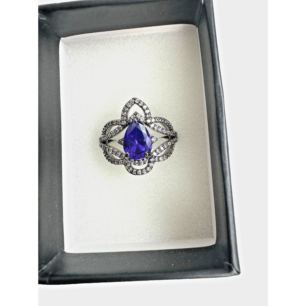 Bomb Party Purple Stone Ring Size 9 Reign Villain Collection Regal Desires Box - Picture 3 of 14